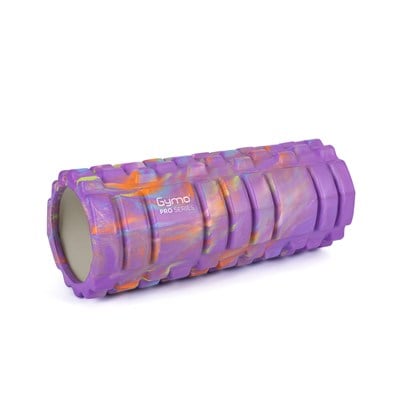 Gymo Pro Series Cloudy Marble Foam Roller Pilates Masaj Rulosu Mor