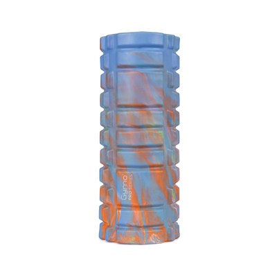 Gymo Pro Series Cloudy Marble Foam Roller Pilates Masaj Rulosu Mavi