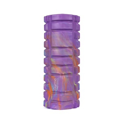Gymo Pro Series Cloudy Marble Foam Roller Pilates Masaj Rulosu Mor