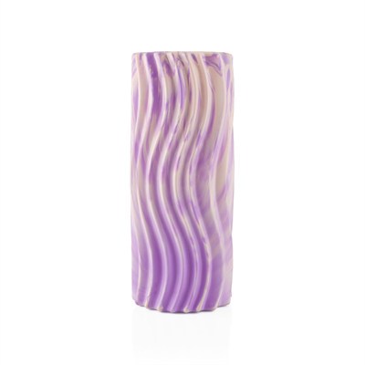 Gymo Pro Series Cloudy Wavy Foam Roller Pilates Masaj Rulosu Mor