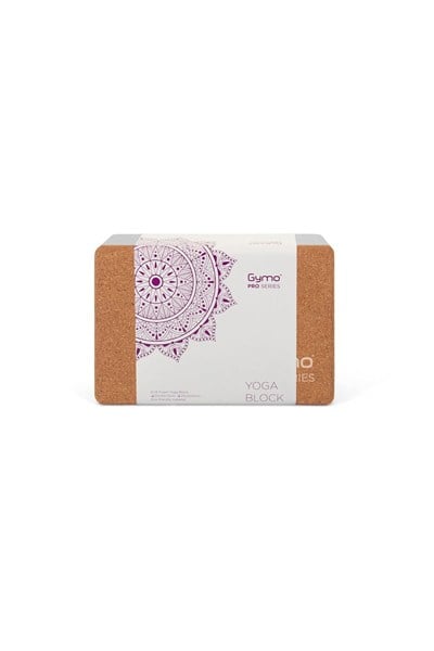 Gymo Pro Series Eva + Cork Yoga Blok Gri