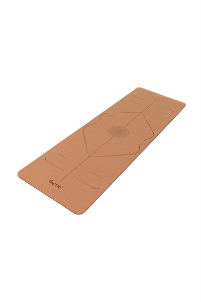 Gymo Pro Series Hizalamalı 5mm Doğal Mantar Cork Yoga Matı Pilates Minderi