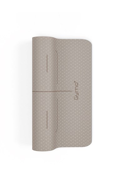Gymo Pro Series Hizalamalı 6mm TPE Yoga Matı Pilates Minderi 183x66mm Toprak