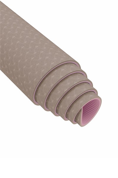 Gymo Pro Series Hizalamalı 6mm TPE Yoga Matı Pilates Minderi 183x66mm Toprak