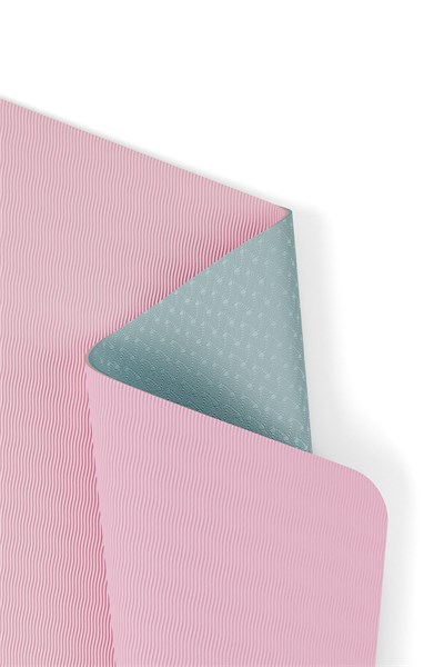 Gymo Pro Series Hizalamalı 6mm TPE Yoga Matı Pilates Minderi 183x66mm Pembe
