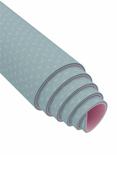 Gymo Pro Series Hizalamalı 6mm TPE Yoga Matı Pilates Minderi 183x66mm Nane Yeşili