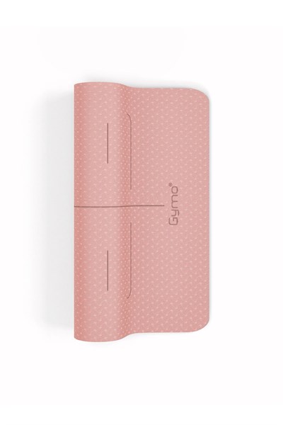 Gymo Pro Series Hizalamalı 6mm TPE Yoga Matı Pilates Minderi 183x66mm Somon