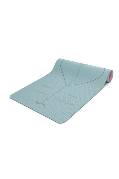 Gymo Pro Series Hizalamalı 6mm TPE Yoga Matı Pilates Minderi 183x66mm Nane Yeşili
