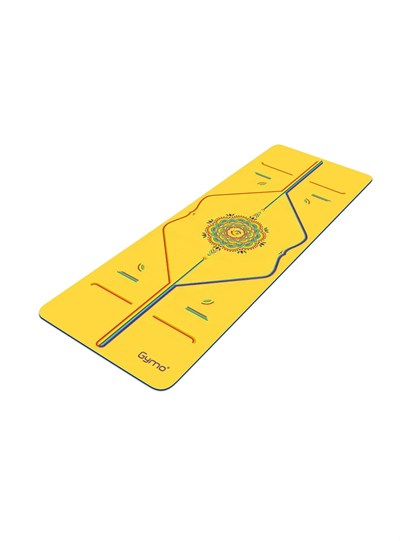Gymo Pro Series® Pu-Rubber Kaydırmaz Kauçuk Yoga Pilates Matı 5mm Yellow