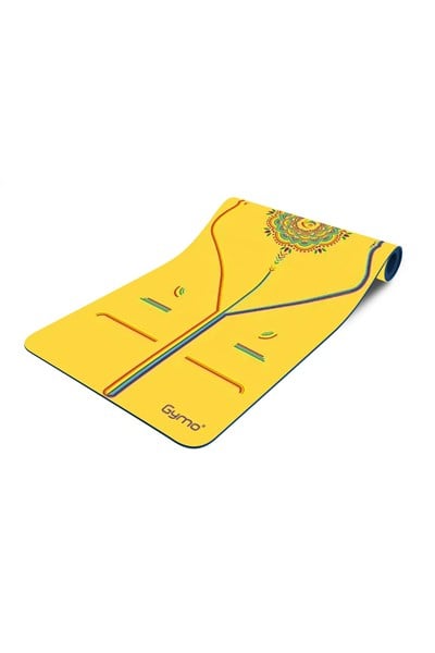 Gymo Pro Series® Pu-Rubber Kaydırmaz Kauçuk Yoga Pilates Matı 5mm Yellow
