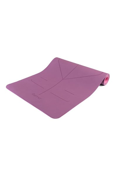 Gymo UltraGrip Hizalamalı 6mm TPE Yoga Matı Pilates Minderi Mürdüm
