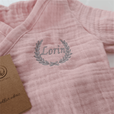 İsme Özel Müslin Hastane Çıkışı – 4lü Bebek Seti | Pembe
