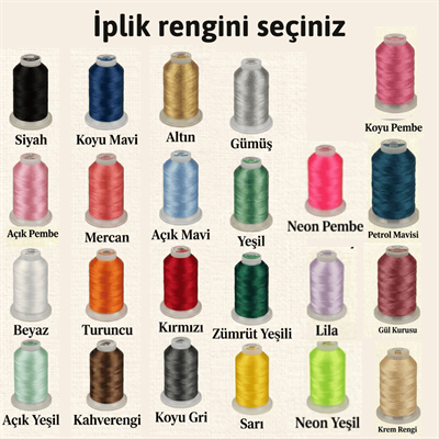 Müslin Puset Örtüsü – İsme Özel, %100 Pamuk