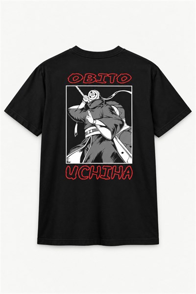 Naruto Obito Uchiha Baskılı Unisex Tişört