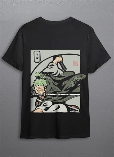 One Piece Roronoa Zoro Baskı Unisex T-Shirt