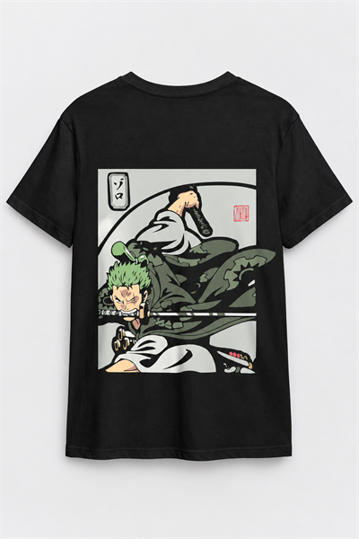 One Piece Roronoa Zoro Baskılı Unisex Tişört