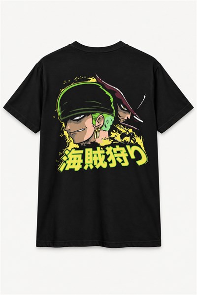 One Piece – Roronoa Zoro Üç Kılıç Stili Anime Tişört