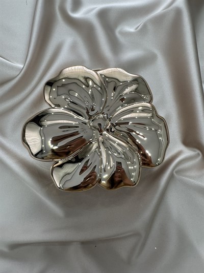 Çiçek Model Gold  Abiye Çanta 