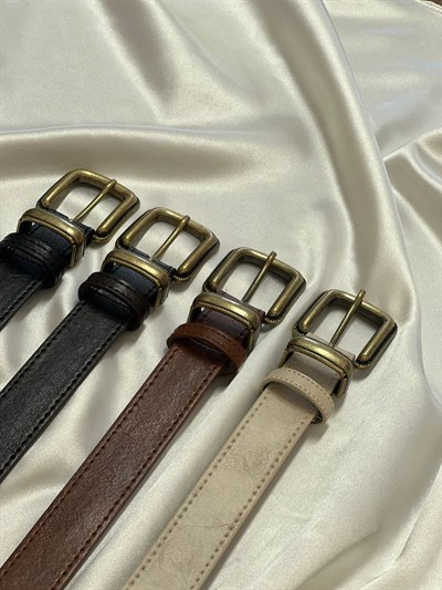 Retro Antik Kaplama Kadın Kemeri – Pantolon ve Elbise Kemeri