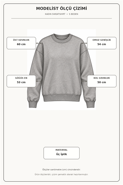 Willow Lacivert Renkli Yuvarlak Yaka Kadın Sweatshirt