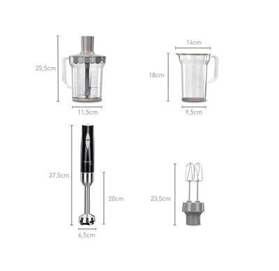 KORKMAZ A445-06 VANILYA VERTEX MEGA BLENDER SET