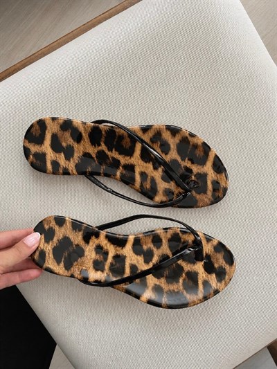 Leopar Plaj Terliği