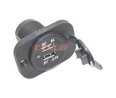 2 Usb Girişli 9-30V Marıne Tip Çakmak Soketi - 1 Adet