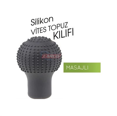 Vites Topuzu Kılıfı Silikon Oval Masajlı Gri Gri