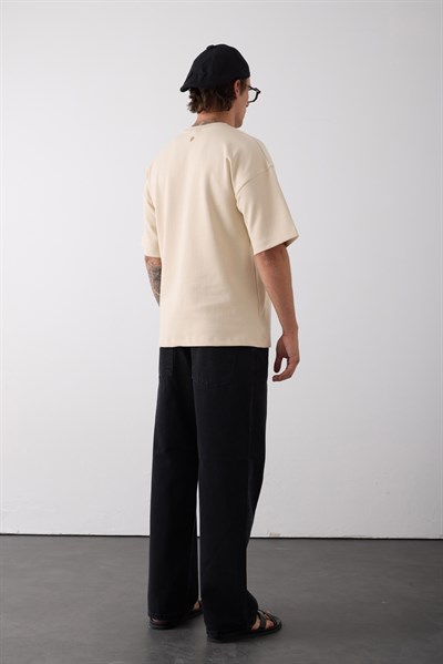 Pacho-Core Tee Bej