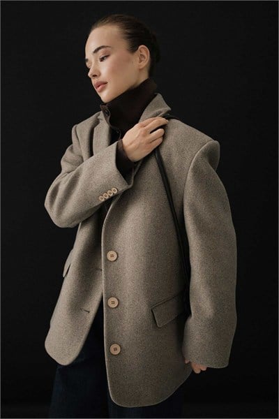 SARAYA BLAZER CEKET Kahverengi