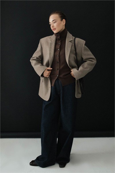 SARAYA BLAZER CEKET Kahverengi