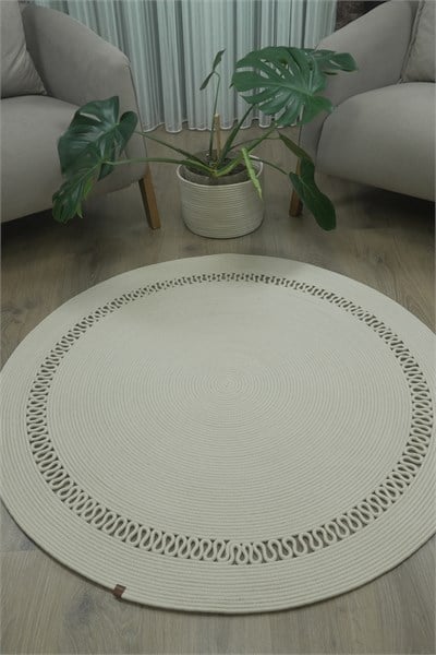Jüt Bej Salon Mutfak Koridor Kilim Paspas Çeyizlik Hediyelik