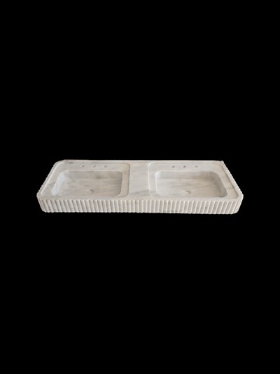 Bianco Carrara Çiftlik Tipi Mermer Evye - AMSK26004