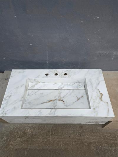Calacatta Gold Görünümlü Porselen Lavabo - AC26020