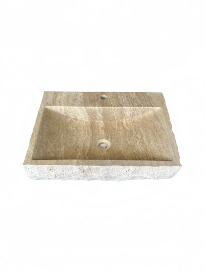 Doğal Traverten Duvar Tipi Lavabo - AMSK26007