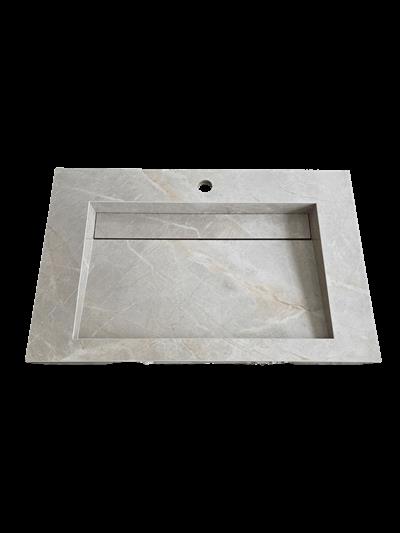 Fildişi Altın Damarlı Porselen Lavabo - AC26019