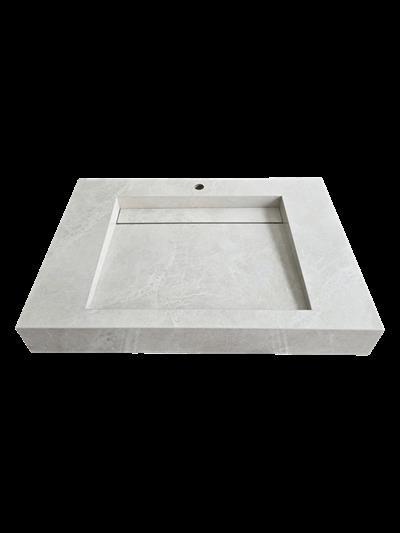 Fildişi Krem Geniş Porselen Lavabo - AC26005