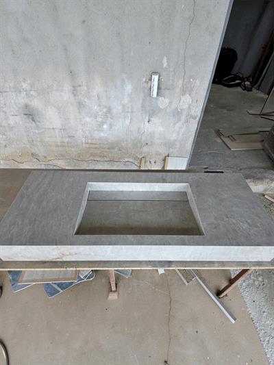 Gümüş Gri Uzun Porselen Lavabo - AC26002