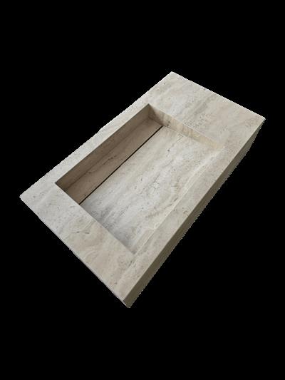 Klasik Traverten Görünümlü Porselen Lavabo - AC26009