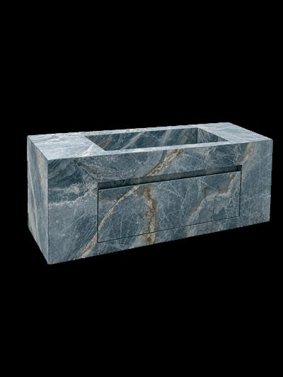 Okyanus Mavisi Porselen Çekmeceli Lavabo - ACWD26002