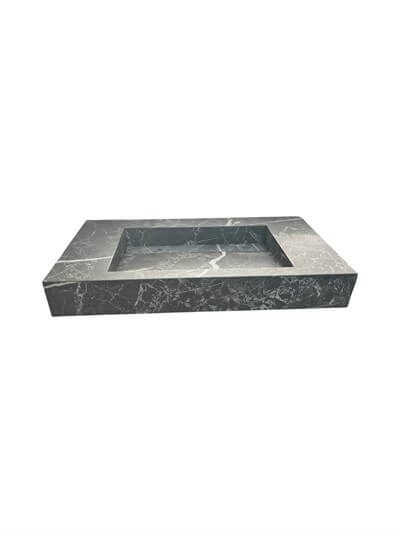 Siyah Mermer Görünümlü Porselen Lavabo - AC26021