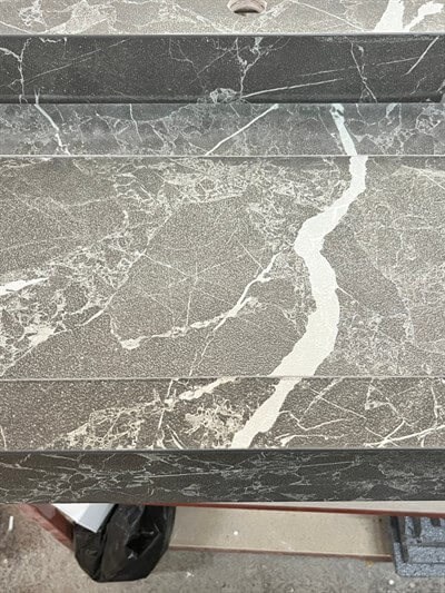 Siyah Mermer Görünümlü Porselen Lavabo - AC26021