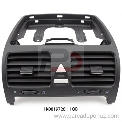 Golf 5 MK5 İle Uyumlu Orta Havalandırma Izgarası, Havalandırması 1K0819728H 1QB - 1K0 819 728H 1QB - 1K0819728