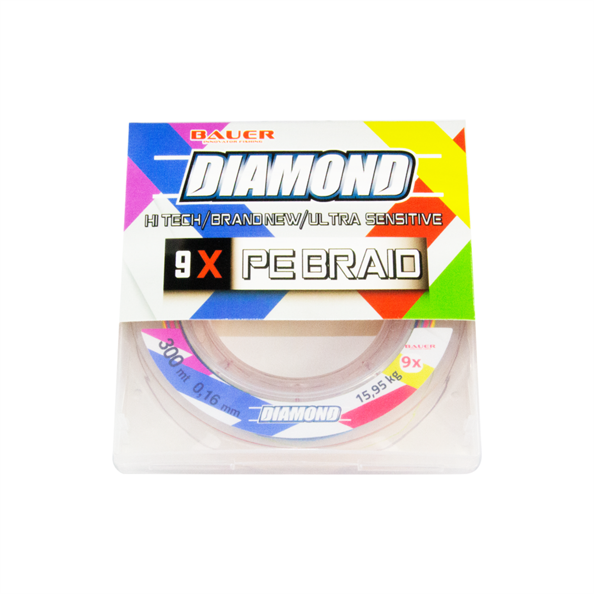 BAUER DIAMOND 9X 0.12 MM MULTİ COLOR PE İP MİSİNA 