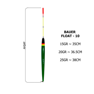 BAUER FLOAT 10 Hassas ve Dayanıklı Balıkçı ŞamandırasıBAUERBFL010YAŞAR AV
