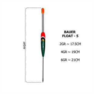 BAUER FLOAT 5 Hassas ve Dayanıklı Balıkçı ŞamandırasıBAUERBFL05YAŞAR AV