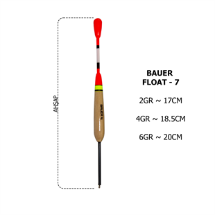 BAUER FLOAT 7 Hassas ve Dayanıklı Balıkçı ŞamandırasıBAUERBFL07YAŞAR AV