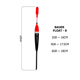BAUER FLOAT 8 Hassas ve Dayanıklı Balıkçı ŞamandırasıBAUERBFL08YAŞAR AV