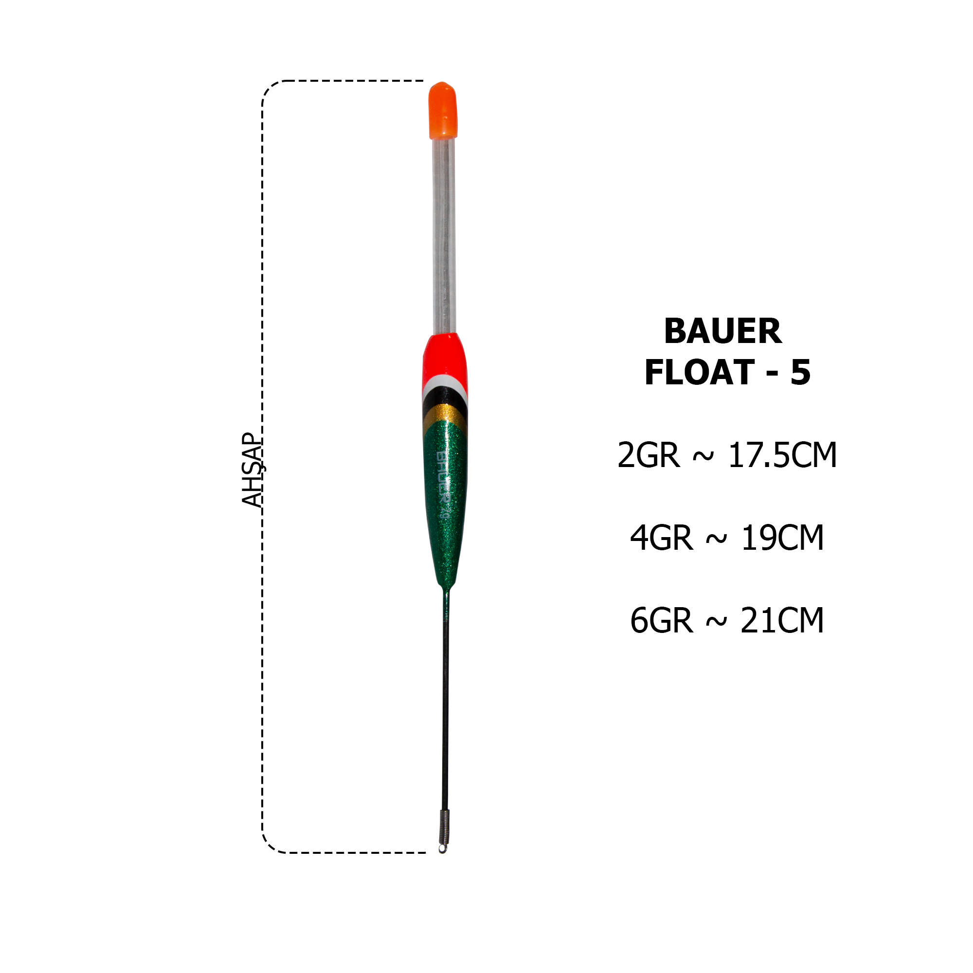 BAUER FLOAT 5 Hassas ve Dayanıklı Balıkçı ŞamandırasıBAUERBFL05YAŞAR AV