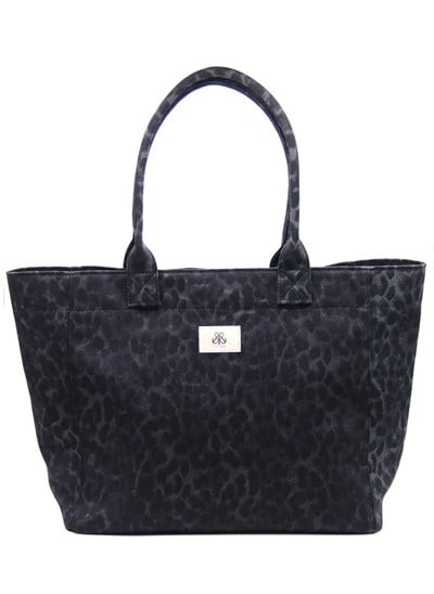 Tote Çanta Siyah Leopar Large